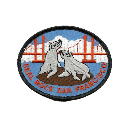 San Francisco Patch - Seal Rock- Golden Gate Bridge California Souvenir Badge Emblem Applique