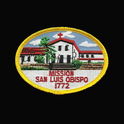 California Patch - Iron On San Luis Obispo Mission Souvenir Badge Emblem