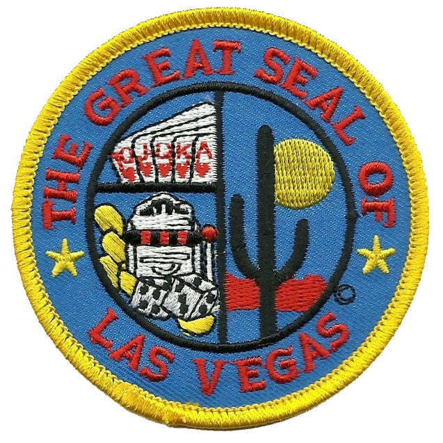 Nevada Patch - Great Seal of Las Vegas Iron on Souvenir Travel Badge Emblem Accessory