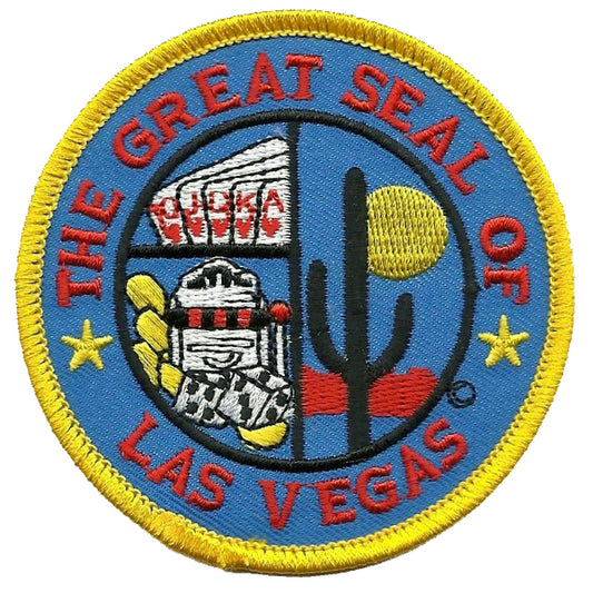 Nevada Patch - Great Seal of Las Vegas Iron on Souvenir Travel Badge Emblem Accessory