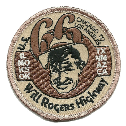 Will Rogers Highway Patch - U.S. Route 66 Iron On Souvenir Badge Emblem Accessory