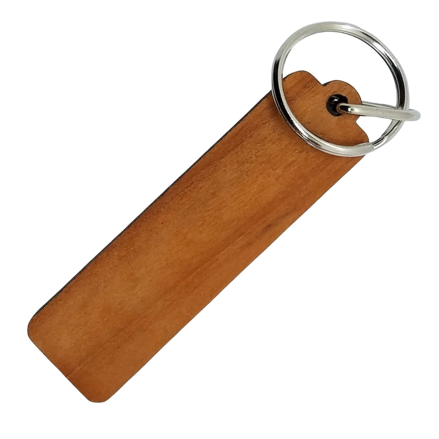 Redwood Trees Grove Wood Keychain Rectangle California Redwood Keyring