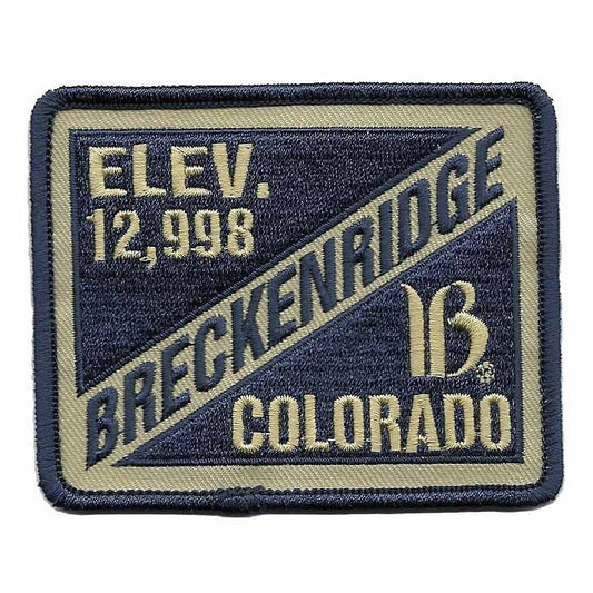 Breckenridge Colorado Patch - Ski Patch- CO Ski Resort Patch - Elevation 12,998 Colorado Souvenir - Travel Patch - Iron On - Applique