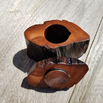 Wood Ring Box Redwood Rustic Handmade California Storage #272 Engagement Birthday Gift Mother's Day Gift Gift for Friend