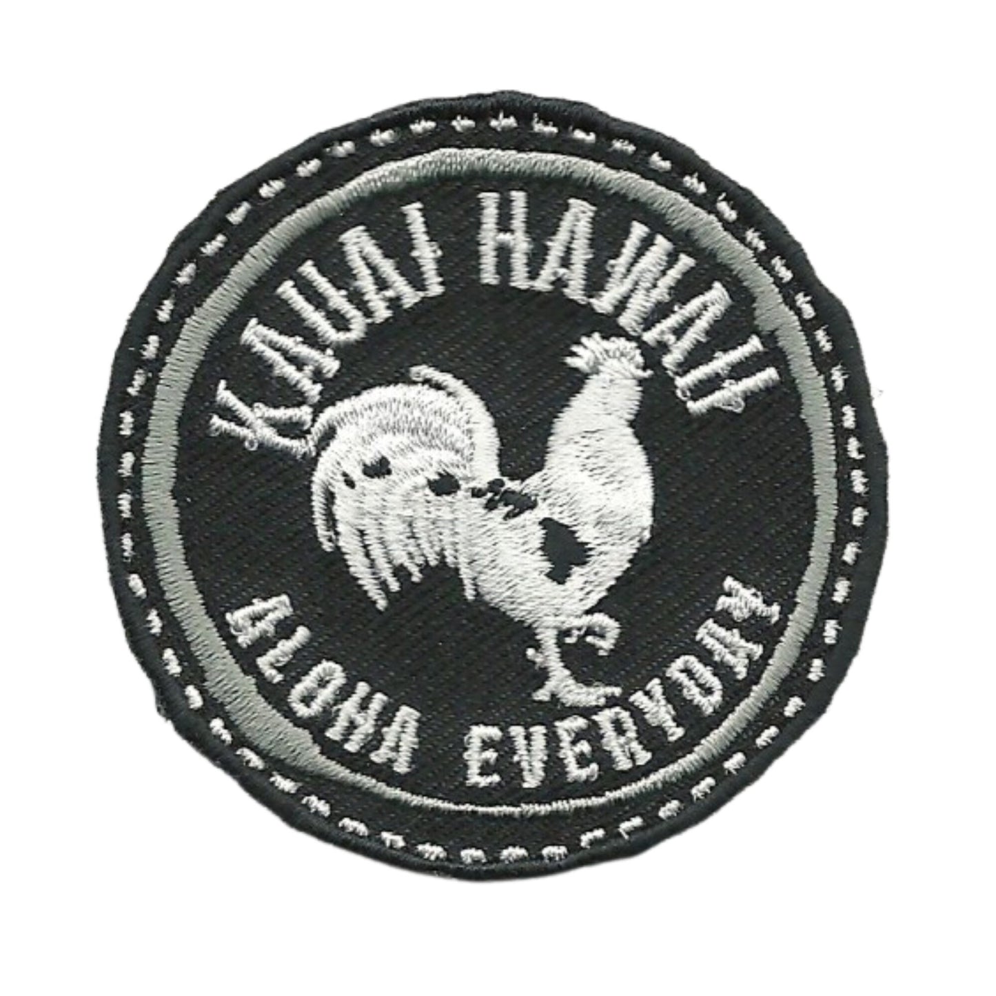 Hawaii Patch – Kauai HI Souvenir Aloha Everyday Travel Patch – Iron On – Applique 2.25" Island Embellishment Souvenir Chicken Rooster