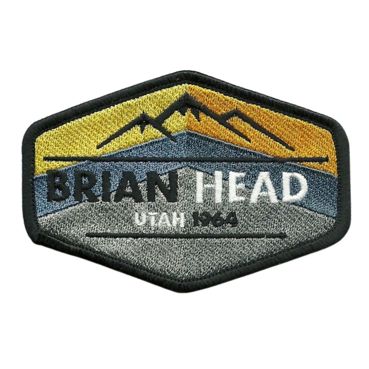 Brian Head Resort Utah Patch – Mountains Travel Patch Iron On UT Souvenir Embellishment Applique – Travel Gift 3.5″ Ski Snowboard Biking