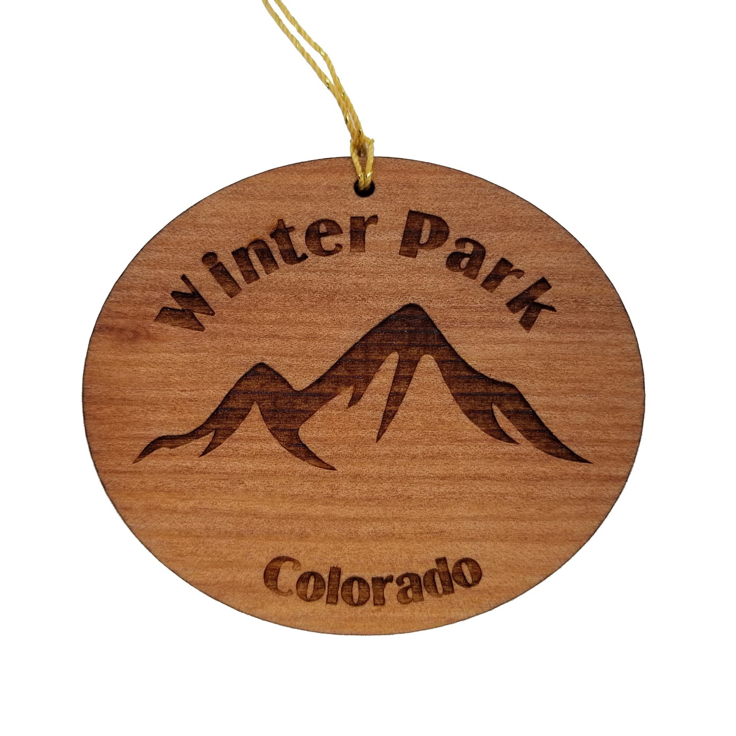 Wholesale Winter Park CO Ornament Wood Colorado Souvenir Mountains