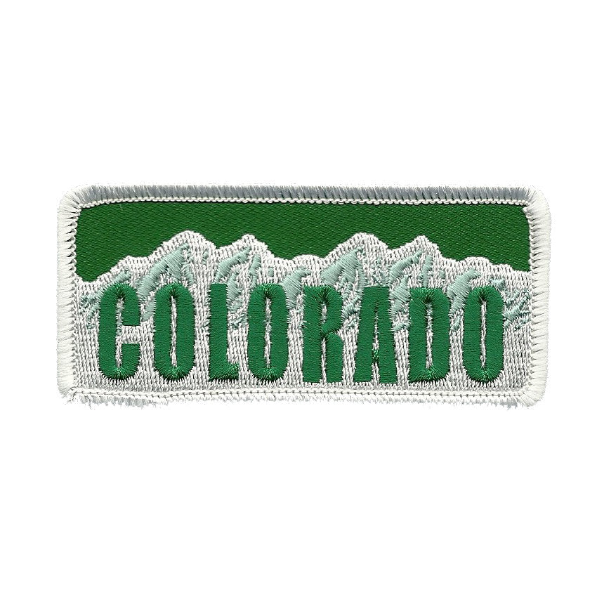 Colorado Patch – CO License Plate Travel Patch CO Souvenir Embellishment or Applique 3.5"