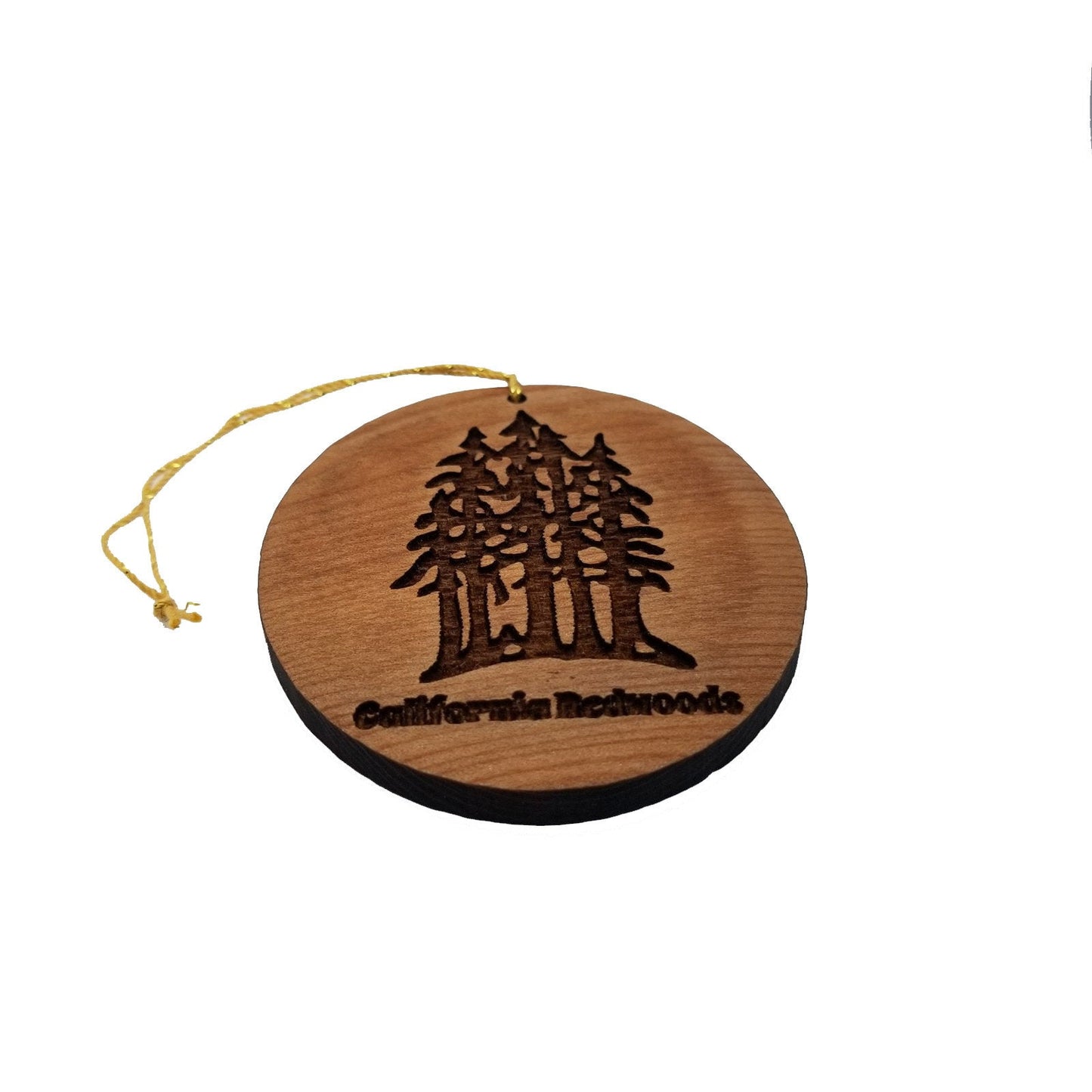 California Redwoods Ornament Forest Trees Christmas Handmade Wood Ornament Made in USA Souvenir Laser Cut Travel Gift