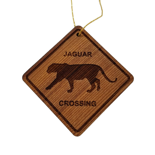 Wholesale Jaguar Crossing Ornament - Jaguar Wood Souvenir