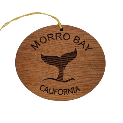 Wholesale Morro Bay California Ornament - Wood Souvenir - CA Whale Tail Whale Watching