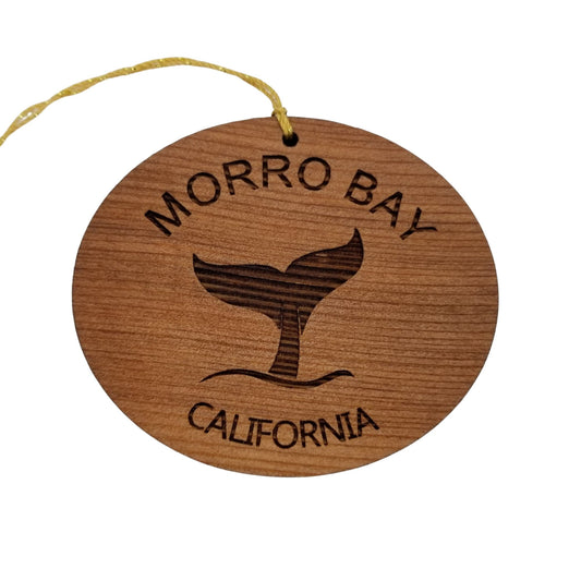 Wholesale Morro Bay California Ornament - Wood Souvenir - CA Whale Tail Whale Watching