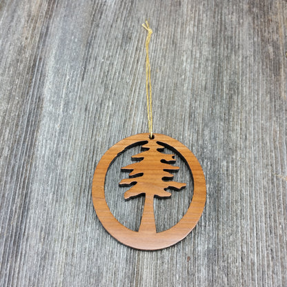 Redwood Tree The Redwoods Wood Christmas Ornament California Redwoods Handmade Made in USA