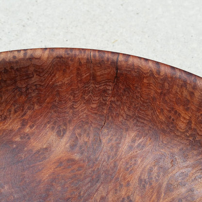 Redwood Bowl Burl Hand Turned 11 Inch Wood Bowl Gorgeous Grain #A13 Handmade Redwood Burl in California USA Wood Decor Art 5th Anniversary