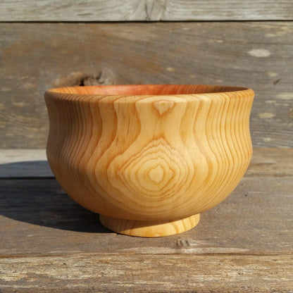 Cedar Bowl Hand Turned 5.75 Inch Handmade In The USA Northern California Rustic Home Decor Wood Art #A26