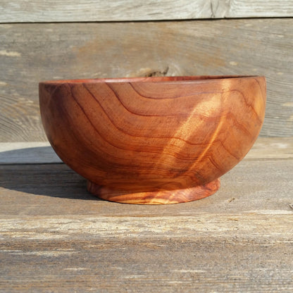 Redwood Burl Bowl Hand Turned 7.25 Inch Wood Salad Bowl #A28