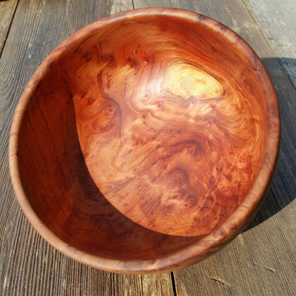 Redwood Burl Bowl Hand Turned 7.25 Inch Wood Salad Bowl #A28