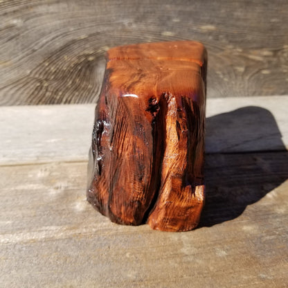 Wood Salt and Pepper Shakers Redwood Rustic Handmade #206 California Cabin Lodge Man Cave Camping Gift for Men