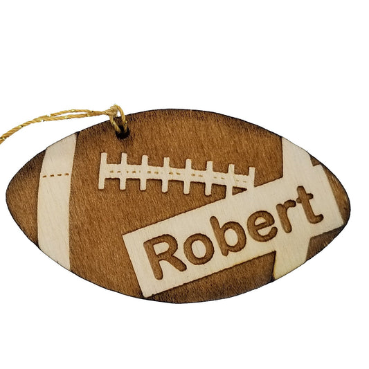 Football Ornament - Football Player Gift - Engraved Ornament - Personalized