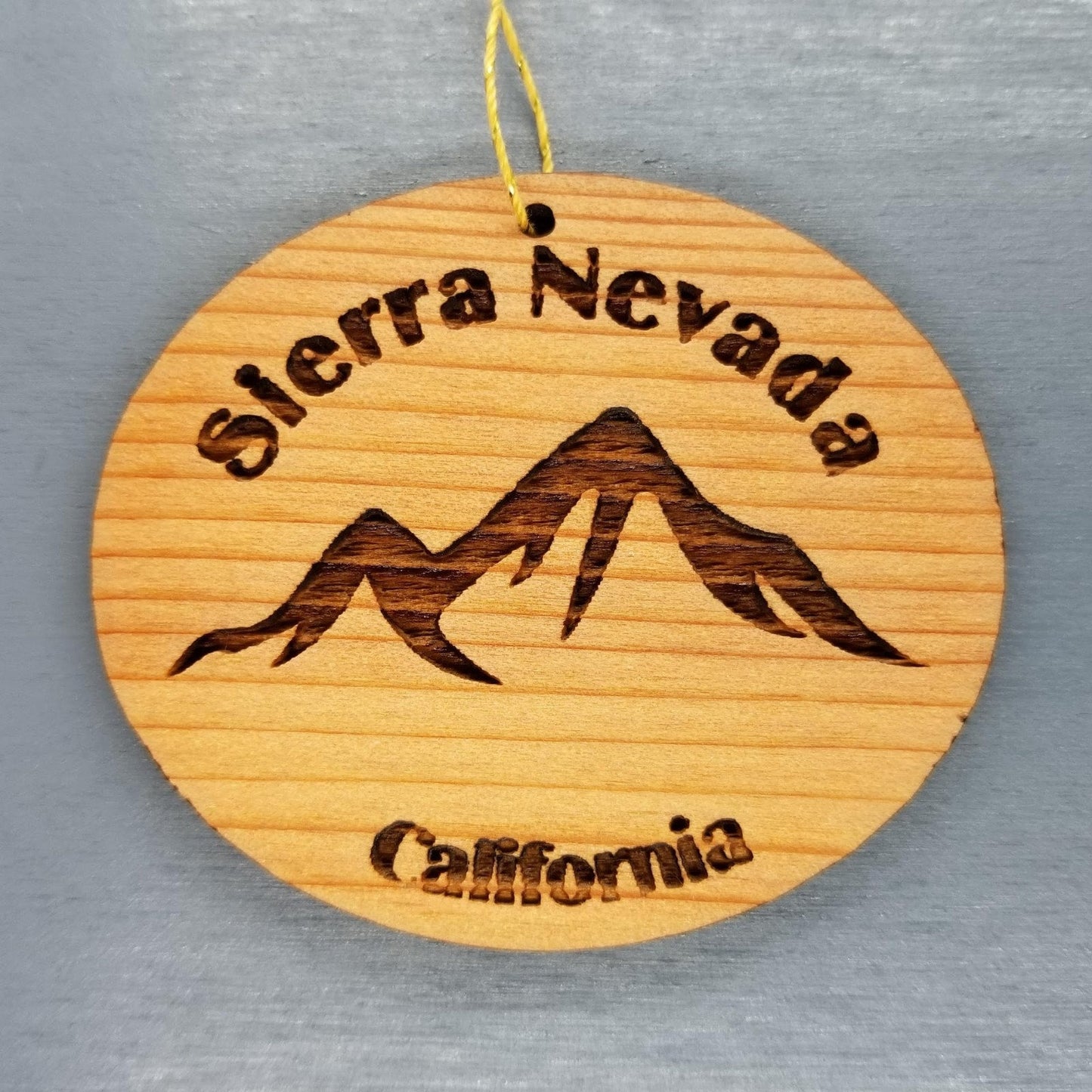 Wholesale Sierra Nevada CA Ornament Wood California Souvenir Mountains