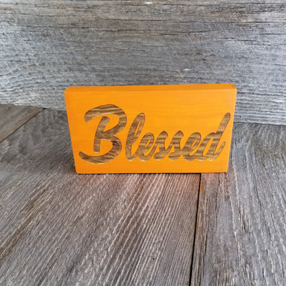 Blessed Sign - Fall Decor - Fall Thanksgiving Sign Rustic Decor - Fall Sign - Handmade in the USA