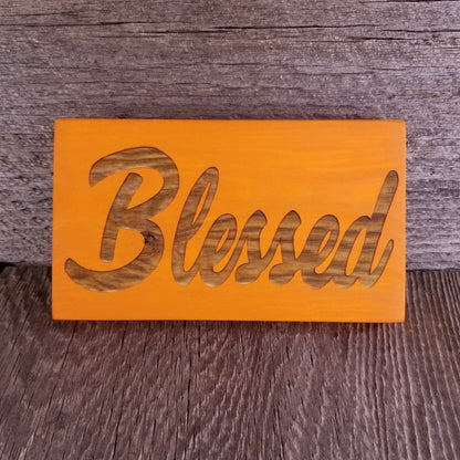 Blessed Sign - Fall Decor - Fall Thanksgiving Sign Rustic Decor - Fall Sign - Handmade in the USA