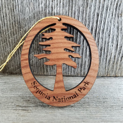 Wholesale Sequoia National Park Tree Wood Souvenir Ornament