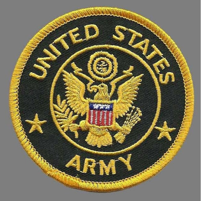 United States Army Patch Iron On US Military Patch Country Pride Badge Emblem 3"